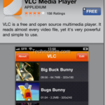 VLC Media player app available on iTunes