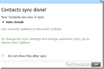 contacts from nokia phone sync with microsoft outlook