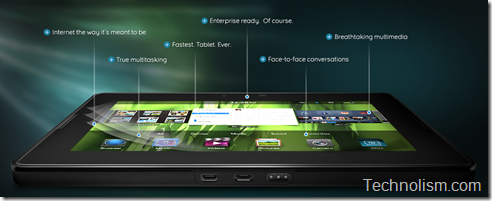 image preview of the ipad killer, blackberry playbook