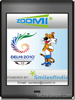 zoomi mobile application for commonwealth games