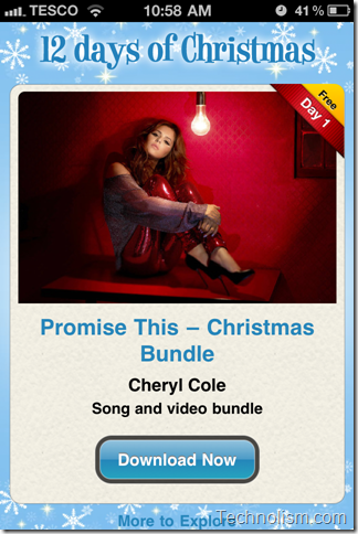 12 Days of Christmas - Cheryl Cole Promise This Download