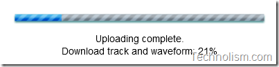 Uploading complete - Waveform getting processed - Audiko.net