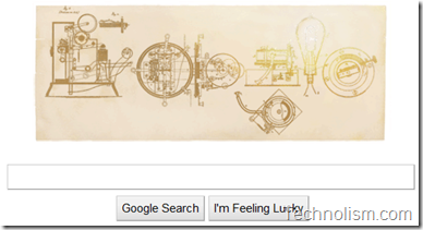 Thomas Alva Edison 164th birthday Doodle by Google