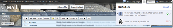 Google Plus Notifications in Gmail