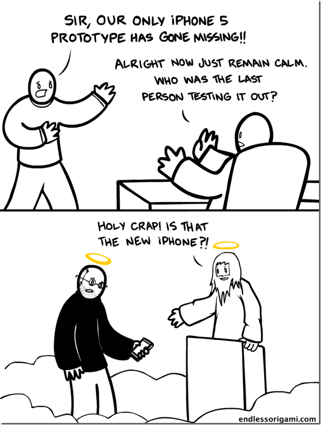 Rest in Peace Steve Jobs - iPhone 5 humour