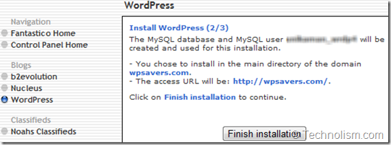 Wordpress Installation - Hostgator