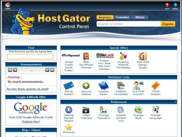 HostGator cPanel to host addon domain
