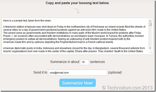 Free Summarizer - Shorten Text Online Free Summarizer - Shorten Text Online