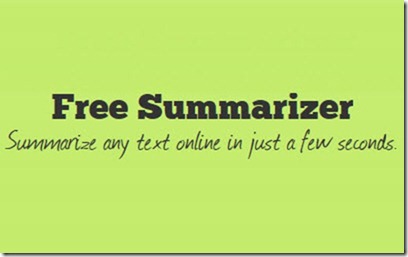 Free Summarizer