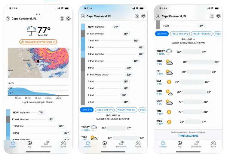 Dark Sky Weather Forecast App