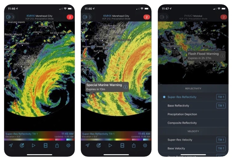 RadarScope Weather App for iOS and Android