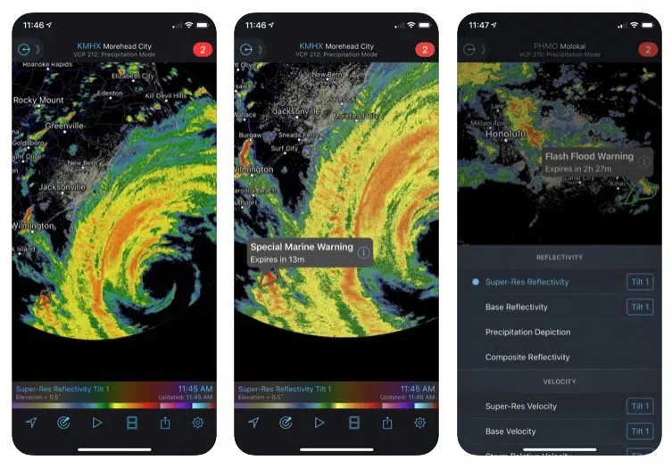 RadarScope Weather App for iOS and Android